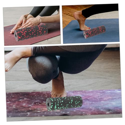 Rodillo de espuma para yoga y masaje profundo de tejidos, 2 unidades, equipo de entrenamiento fitness, rodillo EPP para masaje muscular, portátil y compacto miniatura 3