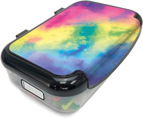 Image of ZIPIT: Recycled Plastic Pencil Box - Rainbow - Large Capacity Case, Colorful Stationery Organizer, School Supplies-Toys Holder, Snap Close, Kids