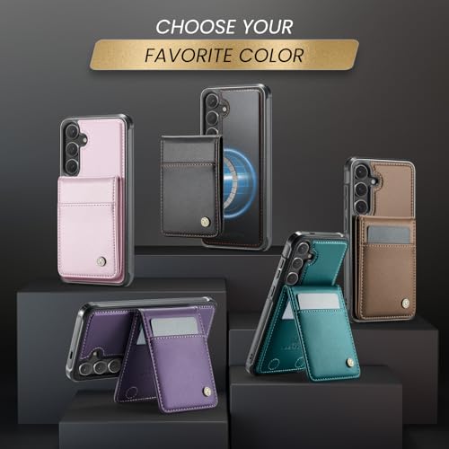 Coque Samsung S24 Ultra cuir noir portefeuille détachable idéal pour voyager léger au quotidien
