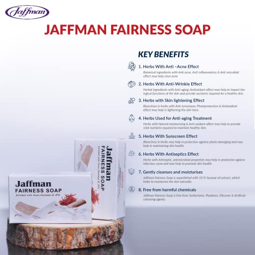 Image of Fairness Soap With Saffron Sandal| Skin Brightening & Dark Spot Remover |Moisturizing Bathing Soap For Softer, Glowing Skin & Body| For Men And Women| (Pack of 1)