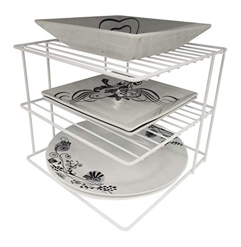 Organizador De Pratos Armário Cozinha Aramado Aço Reforçado