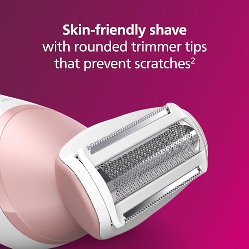 Philips Lady Shaver Series 6000 BRL146/00 Cordless with Wet and Dry use, White - Image 3