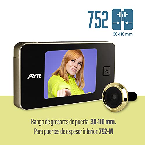 Miniatura 9 de Mirilla Digital 752. Diferentes Acabados Que Se Adaptan A La Estética De Tu Puerta.