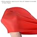 PATIKIL Silicone Swim Cap, 2 Pcs Waterproof Swimming Hat Non-Slip Adult Swimming Cap for Women and Men Swim Training Racing, Red