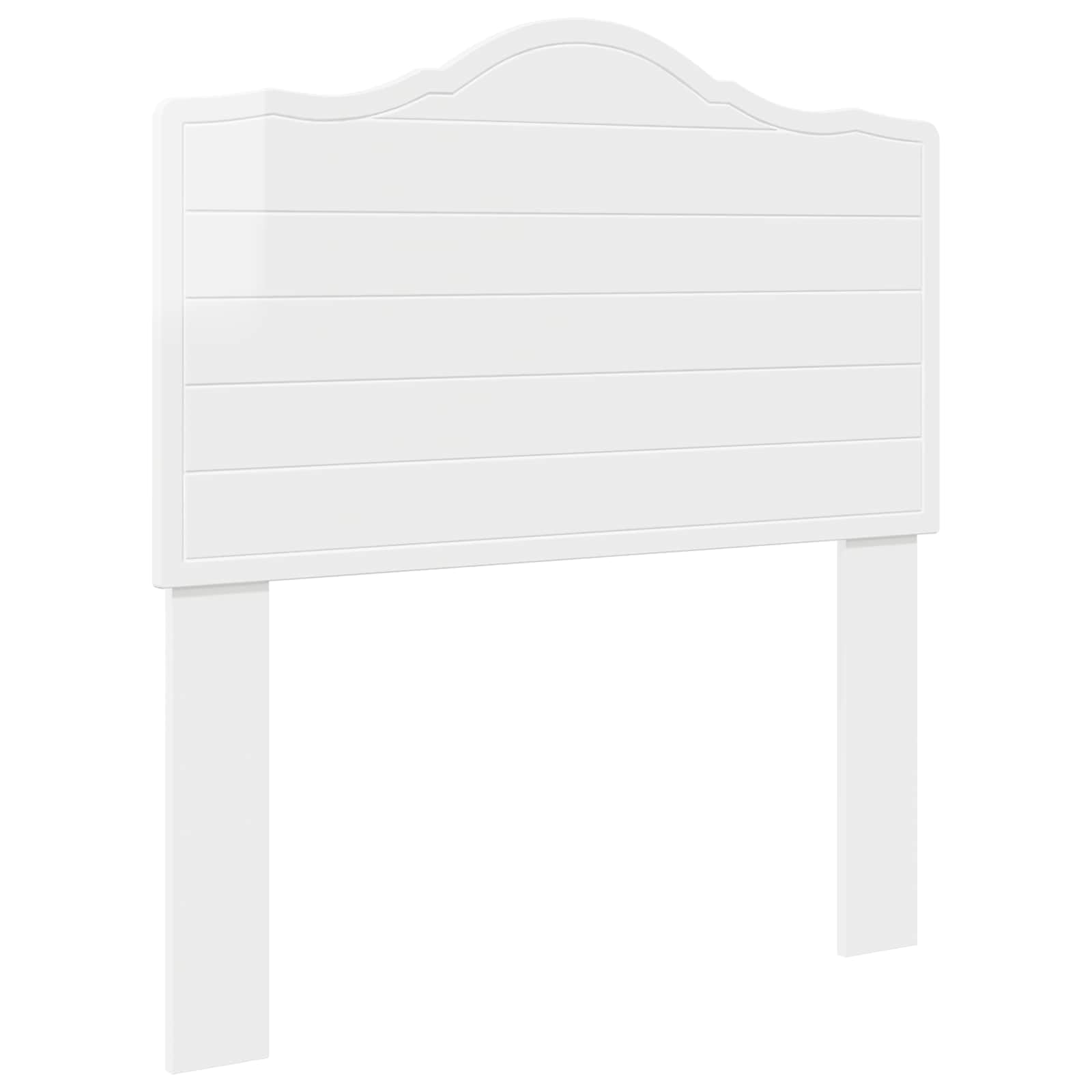 Vidaxl High Gloss White Headboard Gloss White Engineered Wood