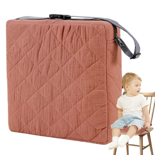 Mimoqk Asiento elevador para niños pequeños,Asiento de bebé para mesa,Cojín portátil seguro para niños pequeños - de bebé, silla cómoda y agradable para la piel, elevador para comer, pintar