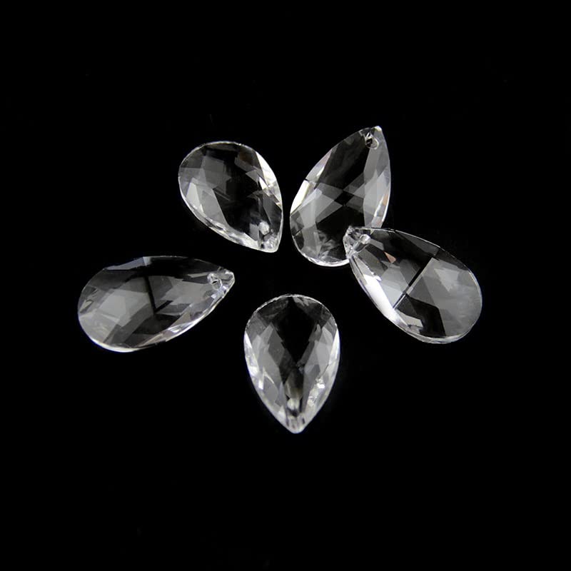 Kryształowe zawieszki do żyrandoli Wisząca ozdoba， 22mm 20szt./ 100szt. Przezroczyste wiszące koraliki części wisiorków(100pcs)