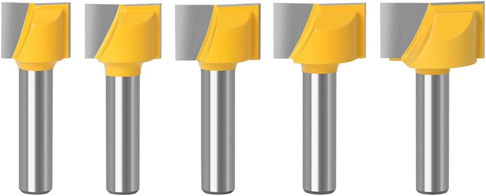 5pcs 8mm Shank Cleaning Bottom Engraving Bit Solid Carbide Router Bit Woodworking Tools CNC Milling Cutter Endmill For Wood