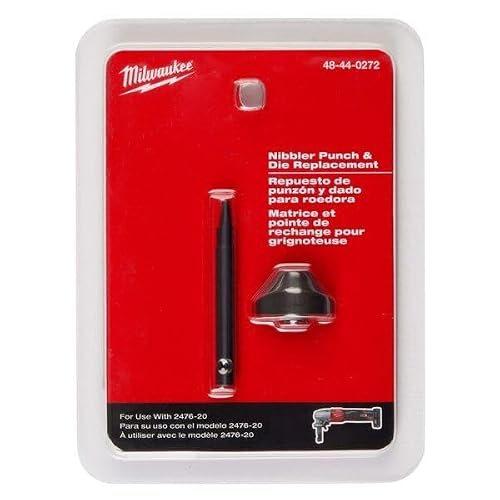 GeRRiT for Milwaukee Tool 48-44-0272 Punch and Die Set for M12 Fuel 16 Gauge Nibbler