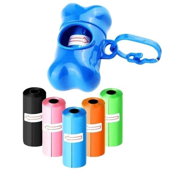 Gojira/Pet/Dog/Cat Poop Bag Dispenser with 6 Rolls of Scented Poop Bags (color may vary) (B09QX2D4V8) Amazon Price History, Amazon Price Tracker