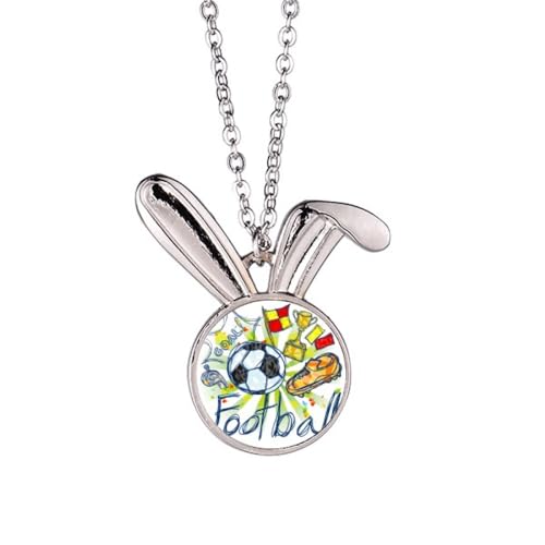 Collier lapin de football en argent, un bijou original et tendance