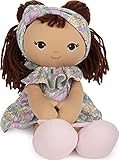 GUND Baby Toddler Doll Plush Brunette, Green Garden Dress, 8'