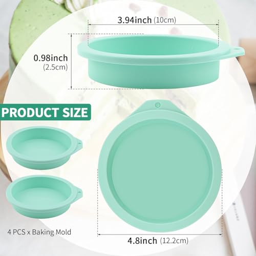Molde de Silicona para Huevos 4PCS 4 pulgadas miniatura 2