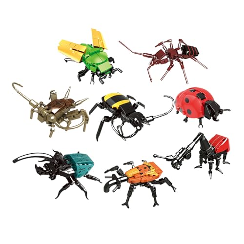 WOMA C0632 Insect World: 8 Tipos de Insectos Juego de Bloques de construcción (600 Piezas) para niños Mayores de 6 años