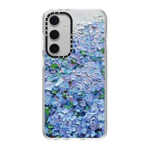 Coque Samsung Galaxy S24+ CASETiFY anti-jaunissement Hortensias