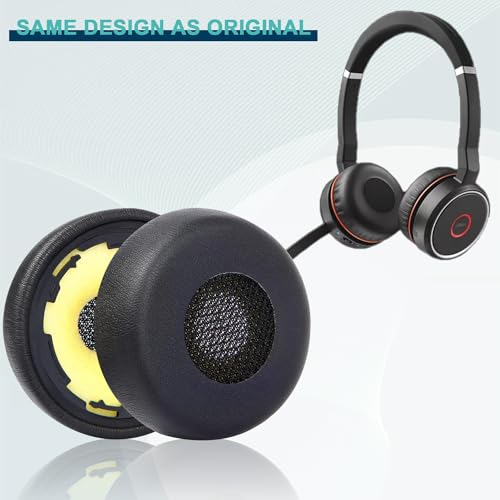 Repuestos Almohadillas para Oreja para Jabra Evolve 75(75UC 75MS 75SE) Auriculares Estéreo Inalámbricos Bluetooth, Almohadillas de Auriculares, Fundas para Oreja miniatura 5