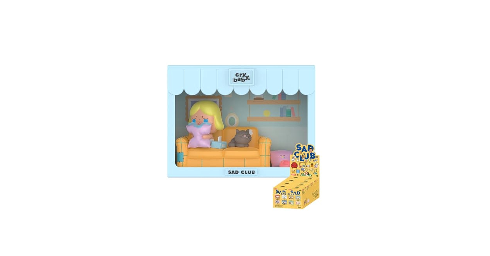 Amazon.co.jp: POPMART CRYBABY Sad Club シリーズ シーンセット