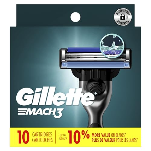 Gillette Mach3 Razor Refills for Men, 10 Razor Blade Refills - image 8