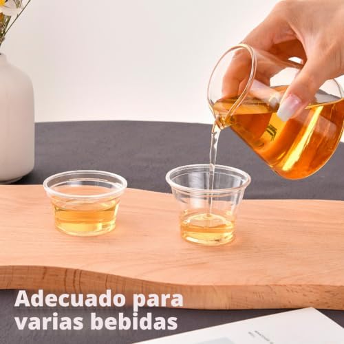 Miniatura 5 de Cisolen 300 Pcs Vasos De Chupito De Plástico 20ml 2cl Vasos Chupitos Reutilizables Vaso De Vino Transparentes Vasitos Aperitivos Plastico Duro Para Picnic Bares Fiestas Bodas Cumpleaños Y Navidad