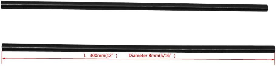 OTOOLWORLD 2pcs Graphite Crucible Stir Bar 12" Long Stir Rod for Crucible Melting Casting Refining Gold Silver Copper 5/16" Diameter