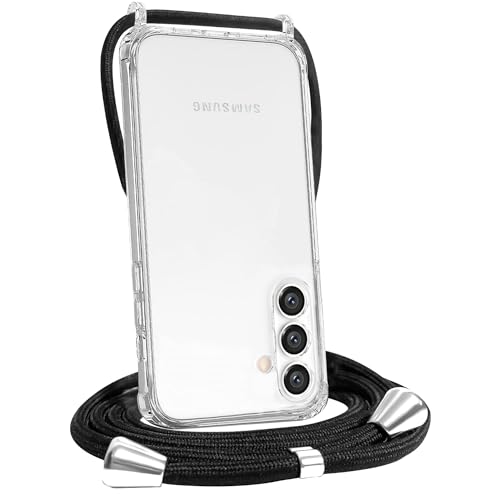 FOQENCCI Crossbody Lanyard Phone Case Compatible for Samsung Galaxy S24 Plus,Soft Slim Transparent...