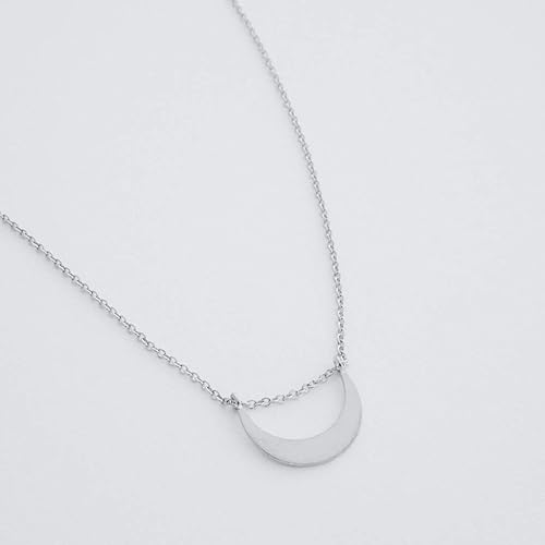 Miniatura 3 de Honeycat Collar La Luna Moon en oro, oro rosa o plata Joyería minimalista y delicada