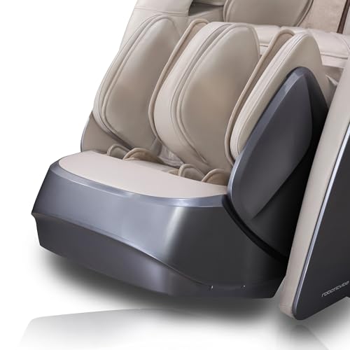 Image of ROBOTICVIBE RV9090 4D Massage Chair | Dual-Core System | 28 Auto Programs | 143cm SL-Track | Negative Ion Air-Purification | Voice Control | V-Hand Techniques | Airbags - Beige