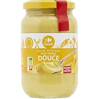 Eau, graines de moutarde, vinaigre d'alcool, huile de tournesol et sucre — la moutarde douce au curcuma. Fine et douce pour les recettes qui veulent la saveur de la moutarde sans agressivité. La moutarde douce simple et directe pour les vinaigrettes ...