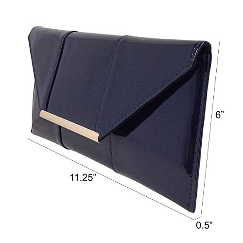 Image of JNB Faux Patent Leather Envelope Candy Clutch