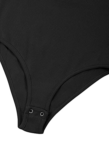 REORIA Dames body elegant korte mouwen racerback ronde hals body - Image 6