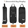 COZLYNX Drum Sticks Holder Bag Drumstick Holder Percussion Drum Mallet Oxford Carrying Case with Floor Tom Hooks for Drumsticks, Mallets, Beginners in Band (Black) #5