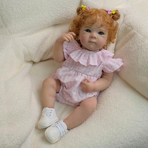 Muñeca Reborn bebé silicona 18 in niña realista miniatura 3