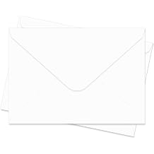 100 Pack A7 White Envelopes 5x7 Invitation Envelopes V Flap