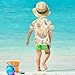 Jucciaco Swing Shirts Manatee Cow Heart Cute Rashguard Short Sleeve Boy Swimsuit Sunscreen T-Shirts Sun Swimwear Sets UPF 50+