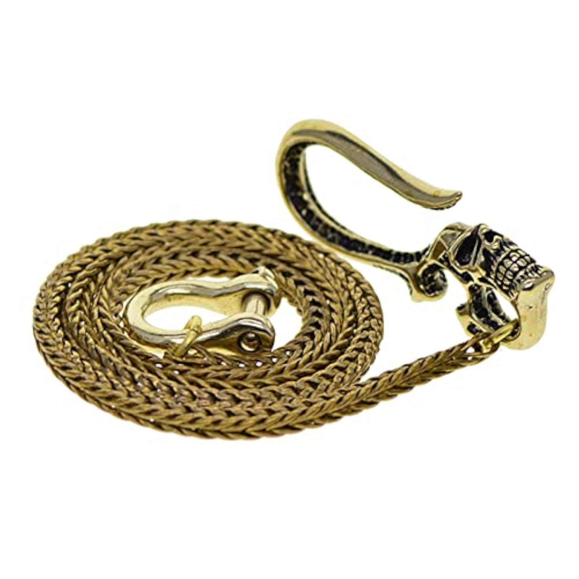 Men's Biker Snake Chain Necklace, Durable Style