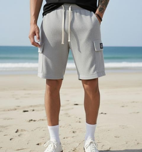 Image of INDICLUB Men's Athletic Performance Shorts,Casual Everyday Wear, Comfortable Drawstring Style