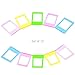 HelloHelio Fujifilm Mini Ten Pack Instant Film Photo Frames Set, 10 Colorful 3 Inch borders,Set of 10
