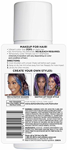 Softsheen-Carson Dark And Lovely, Go Intense Color Sprays, Hair Color Spray For Instant And Ultra-Vibrant Color Even On Dark Hair, For Natural And Relaxed Hair, Rose Gold #TOP1