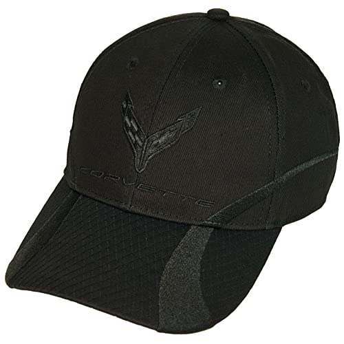 C8 Corvette Tonal Ghost Hat - Next Generation Baseball Cap 2020-2026 Corvettes (Black)