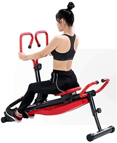 Image of Fitness Indoor Rower Rowing Machine Concave Handle Design Multi-Function Rowing Machine - Full Body Exercise for Home Use