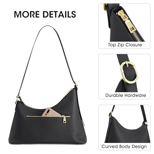 Kattee Bolsa Hobo para Mujer en Cuero Suave Diseño Curvo miniatura 5