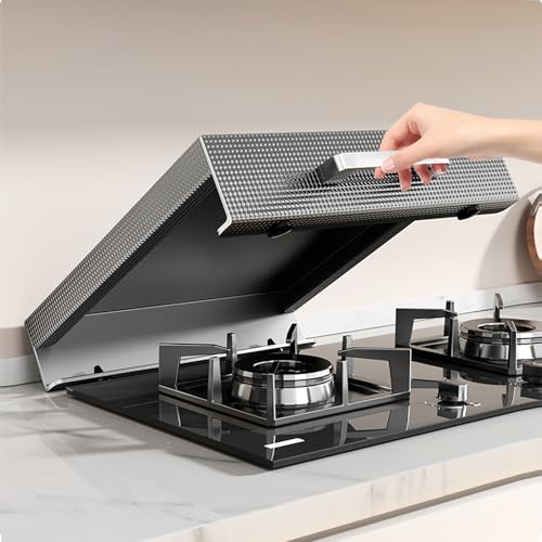 Tapa Encimera Gas con Asas, Tapa Encimera Gas de Metal Resistente Para Estufas de Gas/eléctricas, Para Ampliar el Espacio de la Cocina(14x18in/35x45cm)