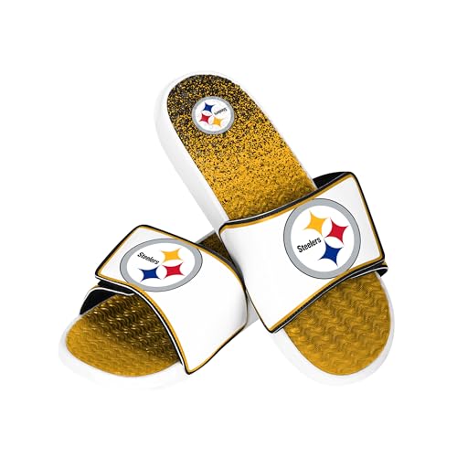 Image of FOCO mens Nfl Primary Team Logo Gradient Gel Slide Sandals