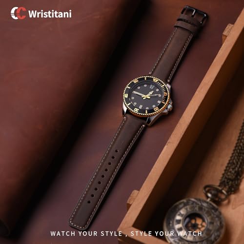 Image of Wristitani Leather Watch Strap for Smartwatches and Universal, 18-24mm