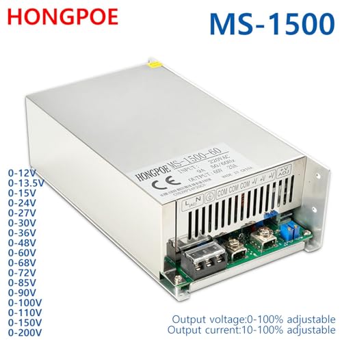 Fuente de alimentación ajustable SMPS AC-DC 0-30V transformador regulable de voltaje continuo 6