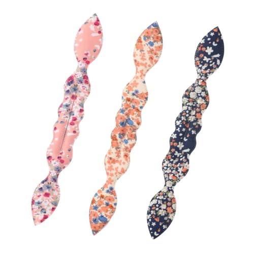 FDCGAS Fabricants de Chignon Habile Outil - 3 pcs Fabricants de Chignon Cheveux Torsadé Chignon Donut Clip Magique, Bandes Élastiques Réutilisables Flexibles Bandeau...