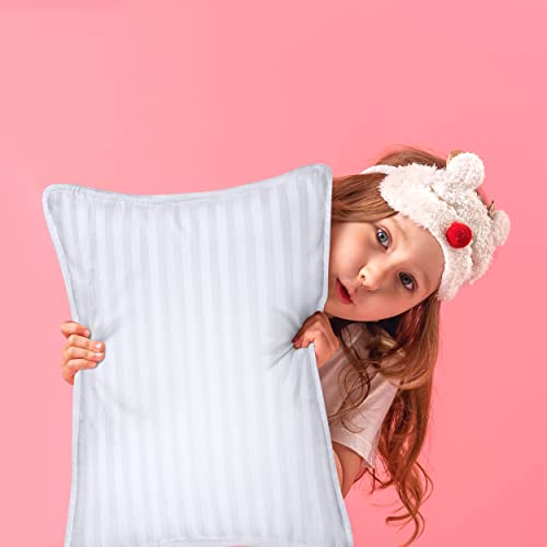 Utopia Bedding UB1935 Youth Pillow (White, 2 Pack), 16X22 Kids Pillow For Sleeping, Soft And Breathable Cotton Blend Shell, Polyester Filling thumb #5