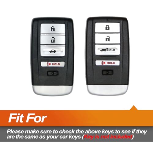 Protection clé Acura silicone noir étui télécommande 4 boutons
