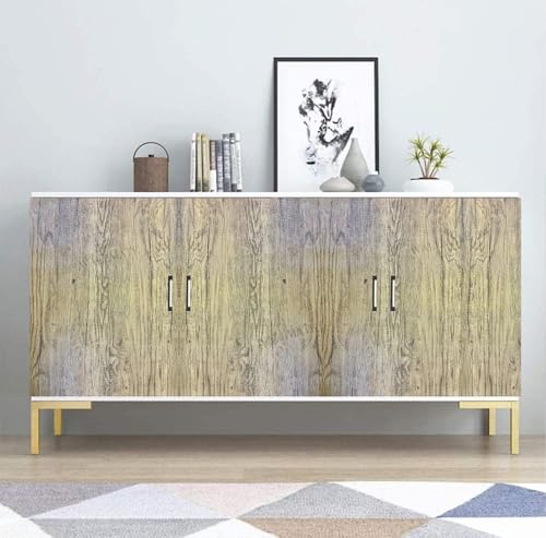 Image of WALLMATE Marble Wallpaper Self Adheisve Marble Wallpaper Waterproof Countertop Furniture Kitchen Marble Sticker (Muddy Wooden, 24x96 Inch)