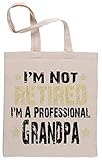 Gedruckt in Europa Capzy Professional Grandad. T-Shirt for Him! Einkaufstasche Beige Shopping Bag Beige